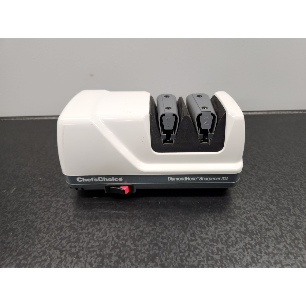ChefsChoice Diamond Hone Sharpener 314 Electric Knife Sharpener White Gray‎ 120W